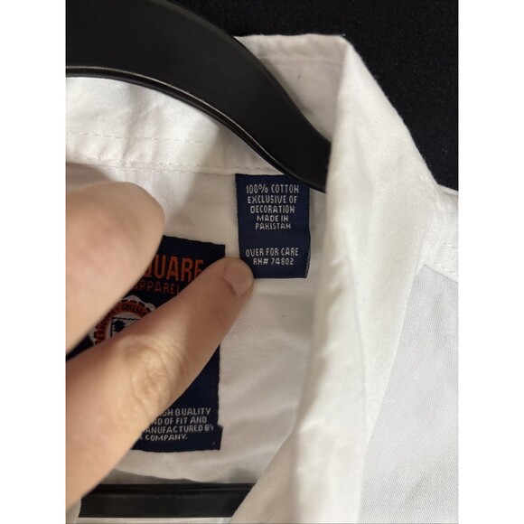 Vintage Louisville Cardinals White Button Down Three Squares Mens Medium - Picture 5 of 9